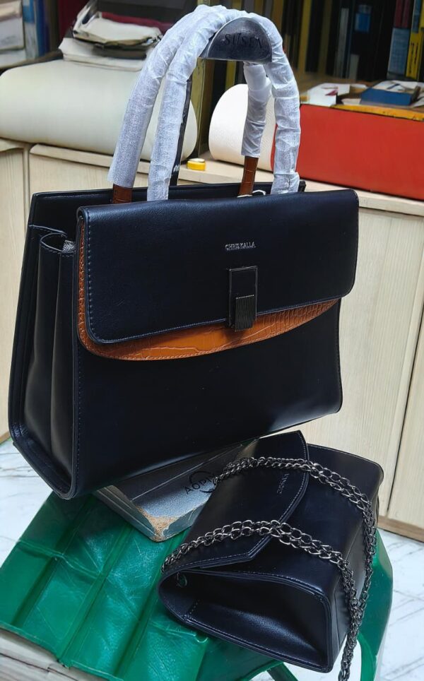 Chrisbella Executive Duo Set – Satchel + Chain Sling