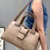 Urban Grid Buckle Tote Set – Handbag + Wallet