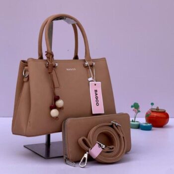 Structured office bag with chain