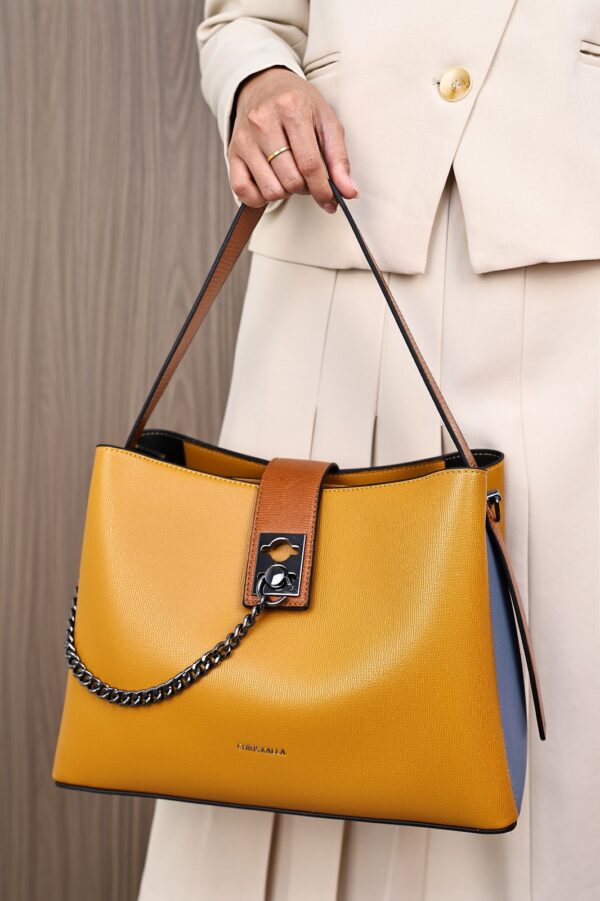 Chrisbella Colourblock Executive Bucket Bag