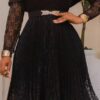 Lace Cape Collar Dress