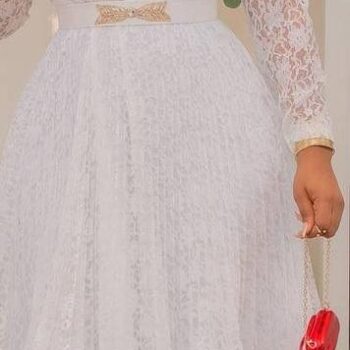 Lace Cape Collar Dress