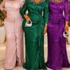 Aurora Embellished Metallic Gown