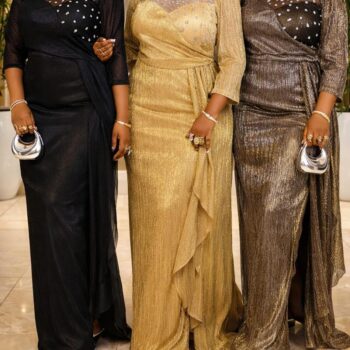 Aurora Embellished Metallic Gown