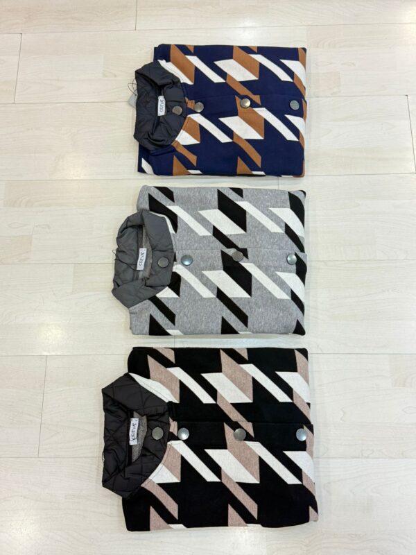 Geo Quilted Mix Jacket