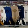 Sequin Bloom Fringe Poncho