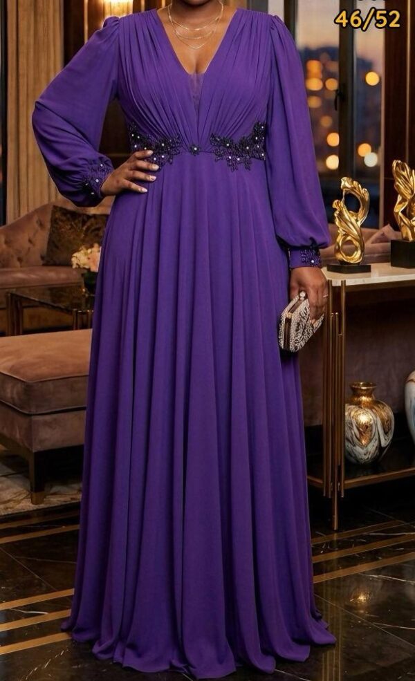 Royal Amethyst Empire Gown