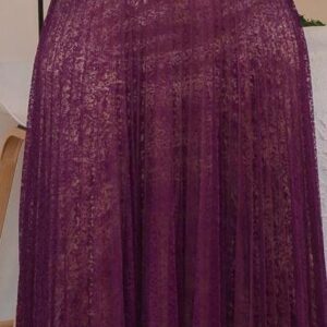 Royal Amethyst Beaded Lace Gown