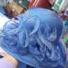 Sapphire Bloom Church Hat