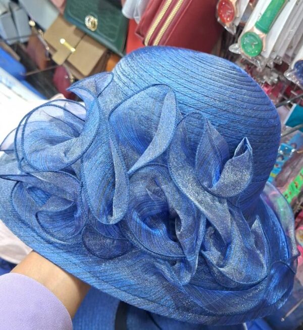 Sapphire Bloom Church Hat